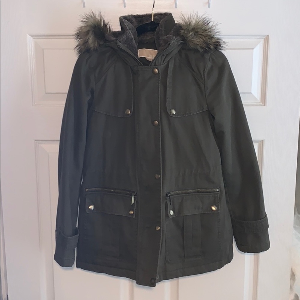 Michael Kors Faux Fur Hooded Parka. Size small.